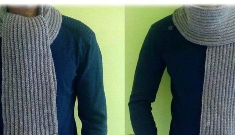 خطوات عمل كوفية crochet رجالي بغرزة العمود Steps to make a men's crochet keffiyeh with a column stitch