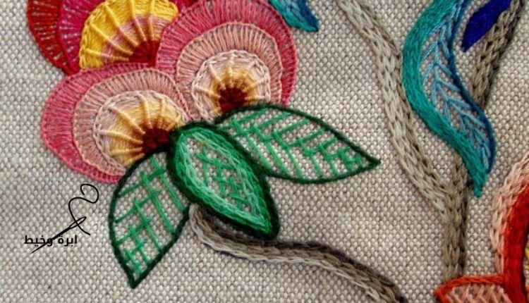 أنواع غرز تطريز يدوي Types of stitches for hand embroidery